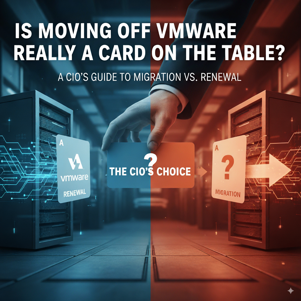 Is Moving Off VMware Really a Card on the Table? A CIO’s Guide to Migration vs. Renewal